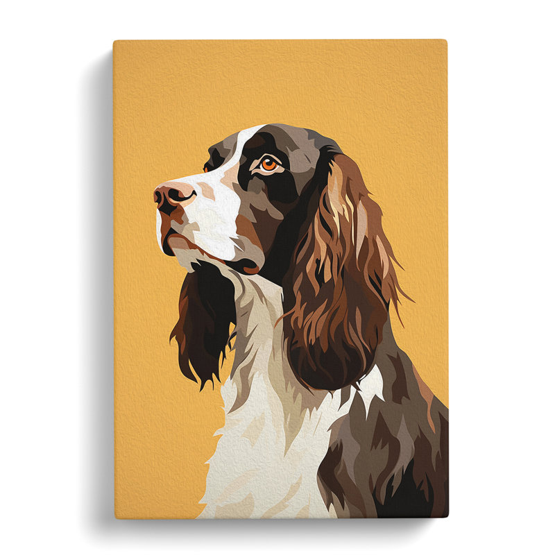 English Springer Spaniel Minimalism - Wrapped Canvas, 60cm H x 40cm W x 3cm D