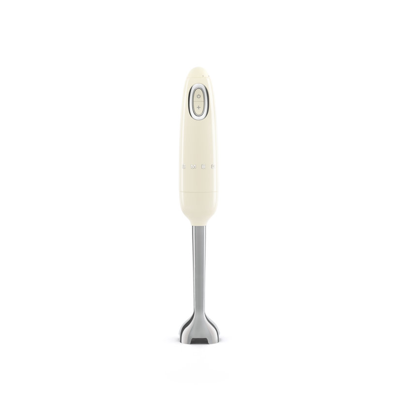 Cream Glossy Stainless Steel Variable Speed Immersion Blender