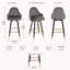 Tabouret de comptoir pivotant 29,5 po