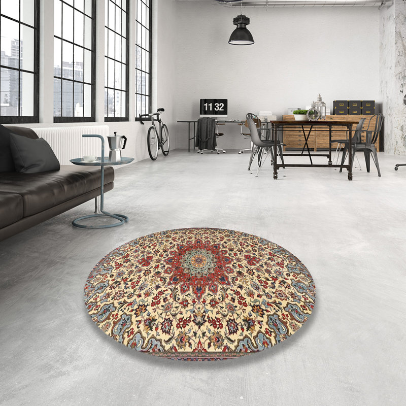 Oriental Indoor Rug, Round 4'