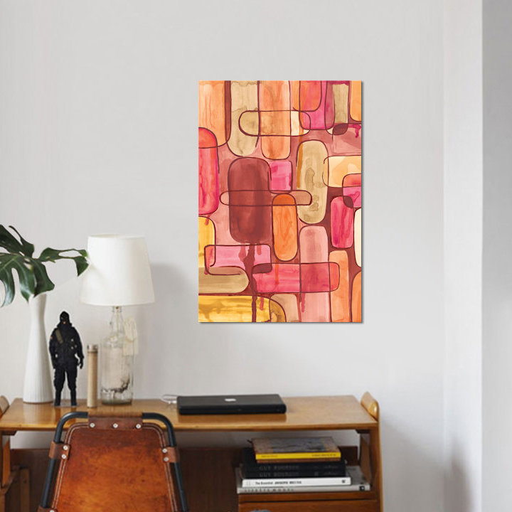 « mod coucher i », reproduction sur toile, H 18 po x l 12 po x P 1,5 po, Pas de tapis, Toile tendue