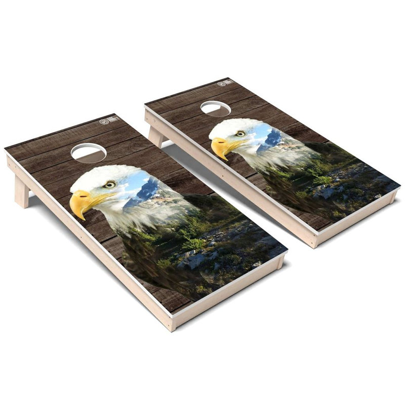 Ensemble de planches de cornhole composites Wild Animal, AUCUN accessoire