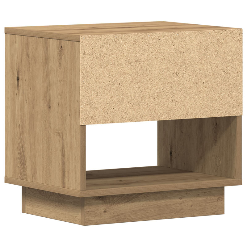 45cm W Bedside Table, Artisan Oak, 2