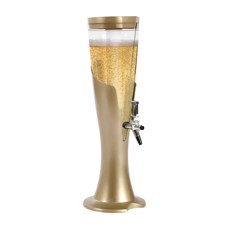 3L Beer Tower Drink Dispenser with Removable Ice Tube, 101.5 oz.