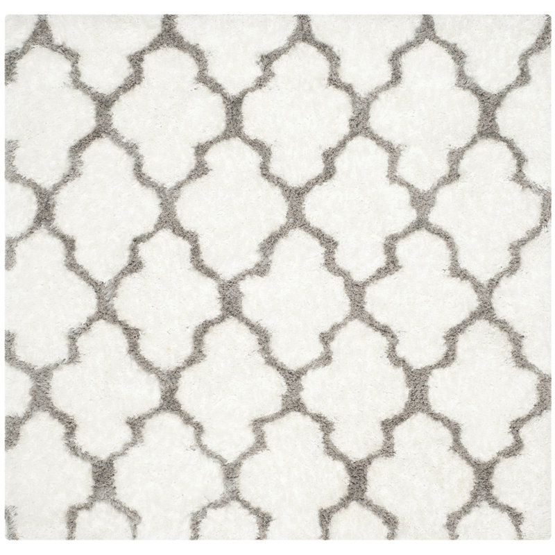 Daniluk Hand Tufted Performance Geometric Rug, Square 5'