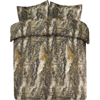 VISI-ONE Realtree Excape Camo Comforter Set Queen Size 3 Piece - Soft Lightweight Microfiber Bedding Machine Washable - Rustic Hunting Lodge Cabin RV Decor - Farmhouse Style for Nature Enthusiasts