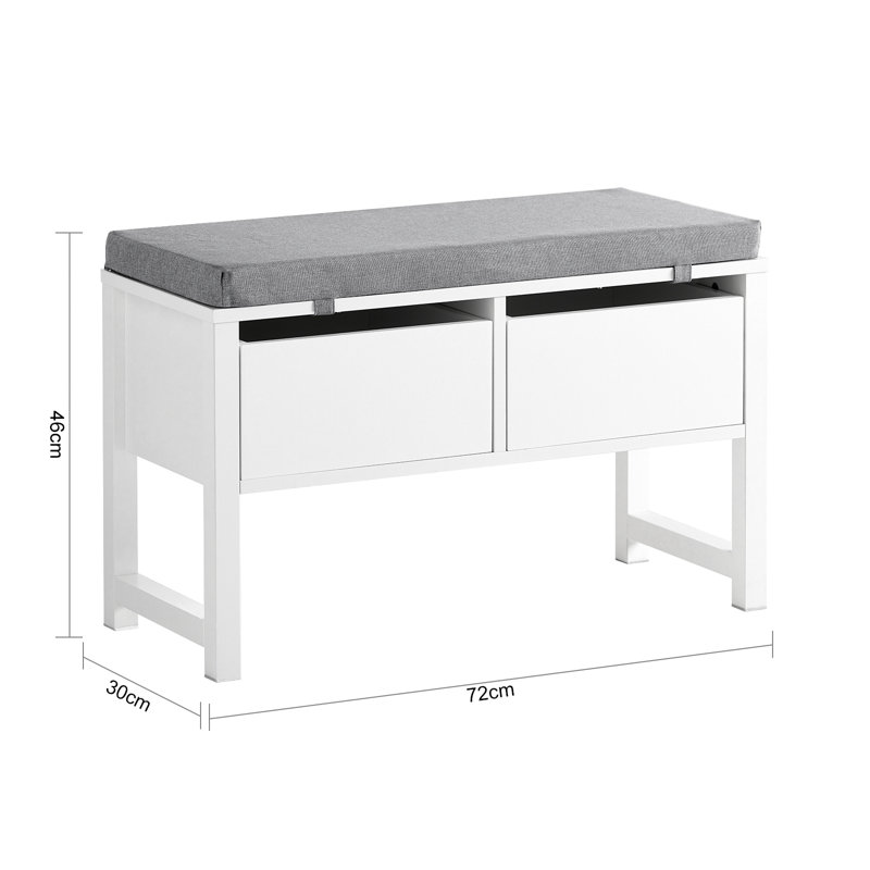 Jelesia Polyester Upholstered Storage Bench