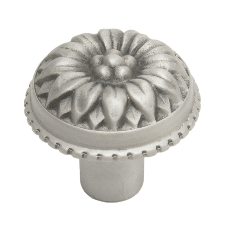 Acanthus large knob Rosette stylein Oil Rub Bronze, Satin