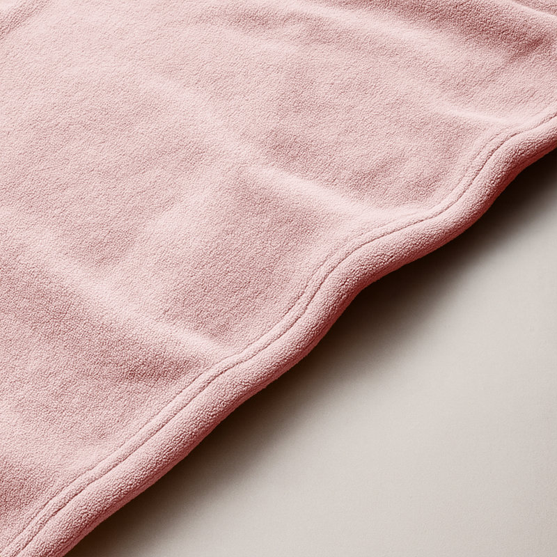 Fairmont Park Solid Color Lightweight, Warm Breathable, Soft Sherpa Fleece Blanket, Pink, Single 150cm x 130cm