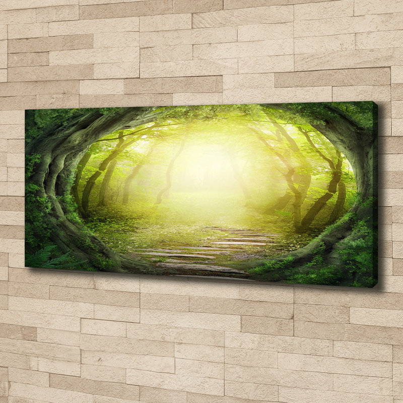 Tunnel With Trees - Wrapped Canvas Print