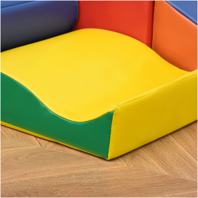Soozier 7 pièces, blocs de jeu souples, escalade et rampe, blocs de construction et d'empilage en mousse, ensemble d'apprentissage non toxique