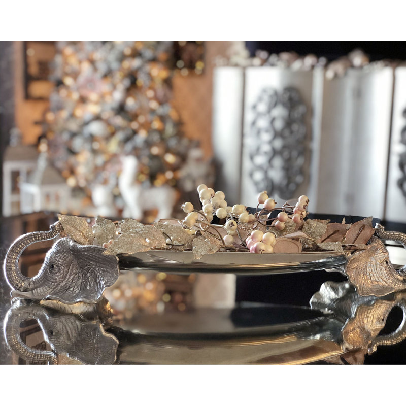 Elephant Metal Decorative Tray