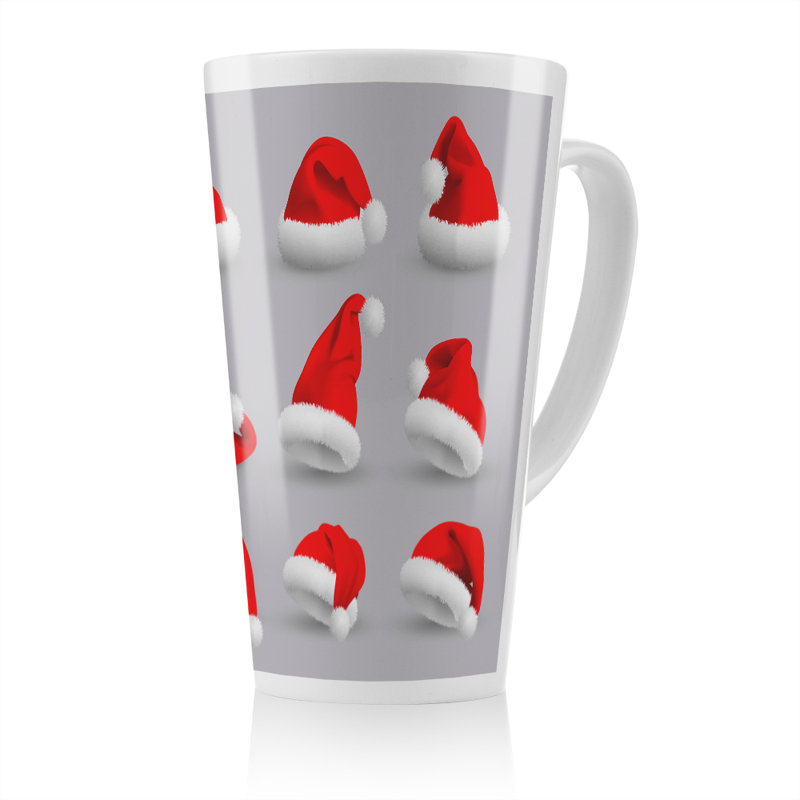 Collection Of Santa Claus Hats Dining Latte Mug