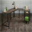 Bureau en L, finition brune