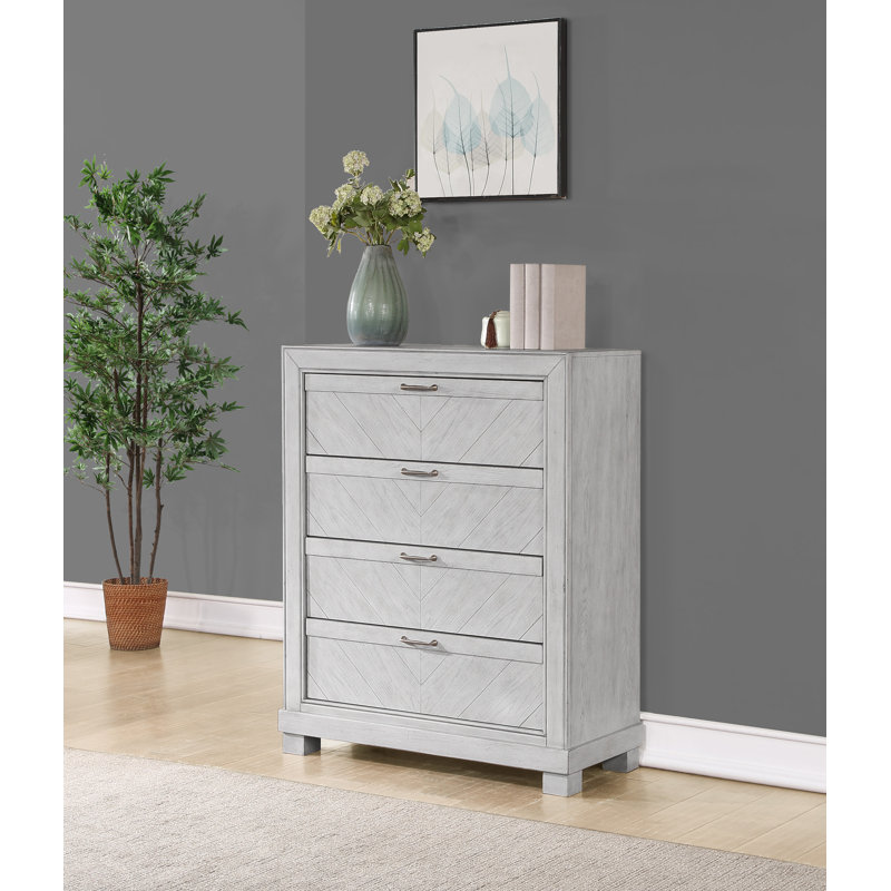 Commode 4 tiroirs Altha Wipert, Gris