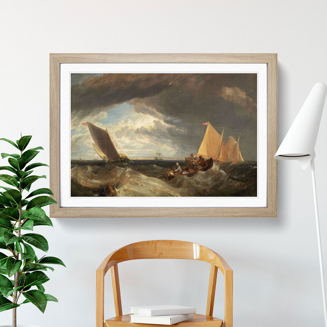 The Junction of the Thames by Joseph Mallord William Turner - Picture Frame Painting
