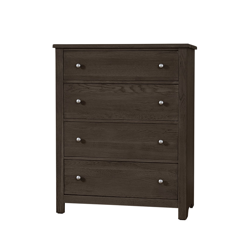 Commode 4 tiroirs, Brun foncé