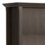 Bibliothèque 36 pouces en bois massif brun Hickory