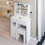 Petit meuble-lavabo 29,2 po avec tabouret de bureau et tabouret-4780490