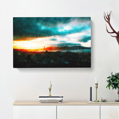 San Francisco Skyline Painting - Wrapped Canvas