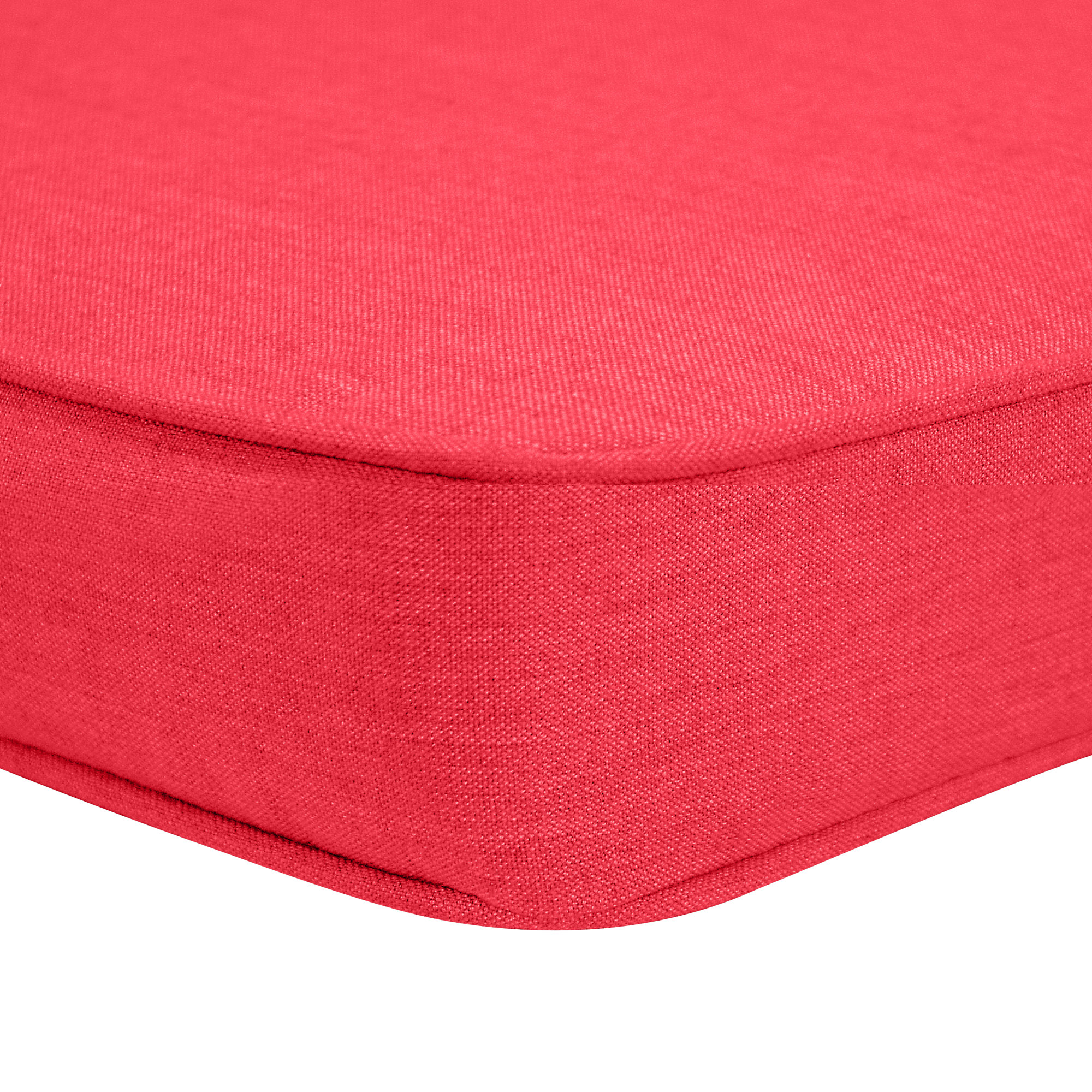 Sunbrella® Outdoor Dining Chair Seat Cushion, Canvas Jockey Red Sunbrella® Canvas, 17" W x 17" D
