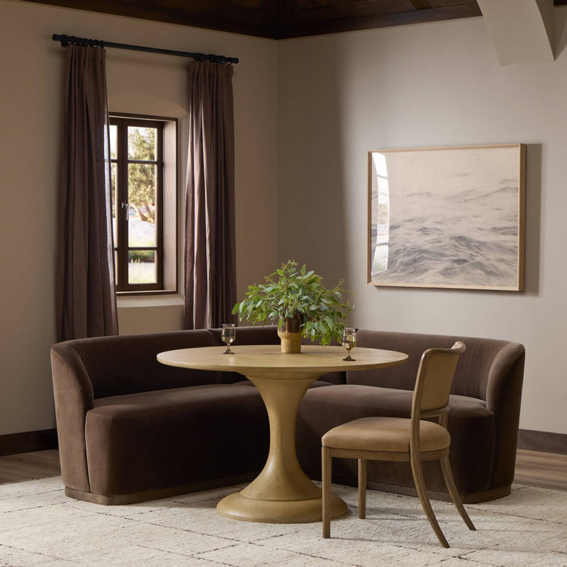Dorset Banquette L Shape 76, Left, 31.5" H x 114.5" W x 76" D