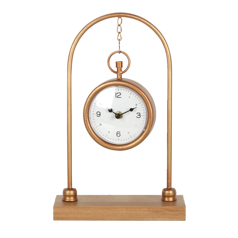 Horloge de table numérique en métal