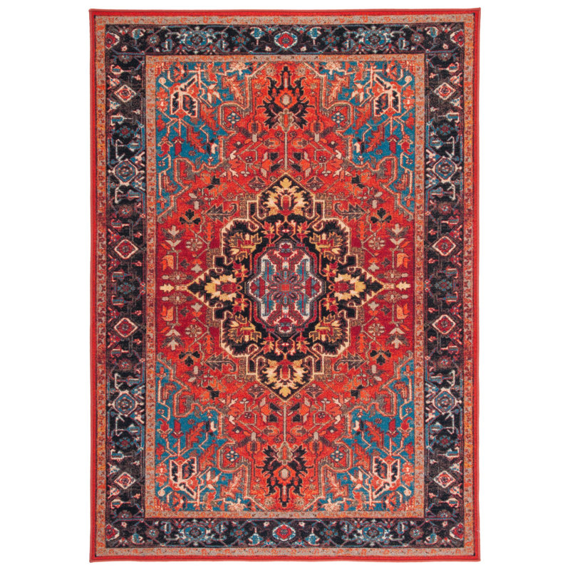 Journey Performance Machine Washable Oriental Rug, Rectangle 4'4" x 6'