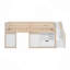 Lit mezzanine simple en bois avec escalier, tiroir et tablette