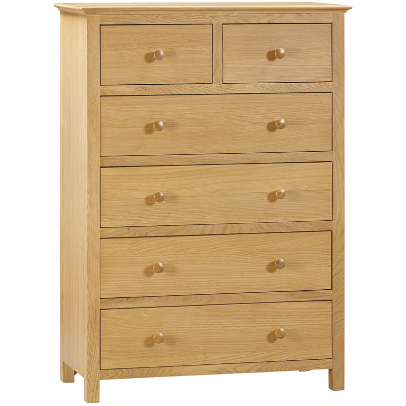 Taounate 85cm W 6 - Drawer Chest of Drawers