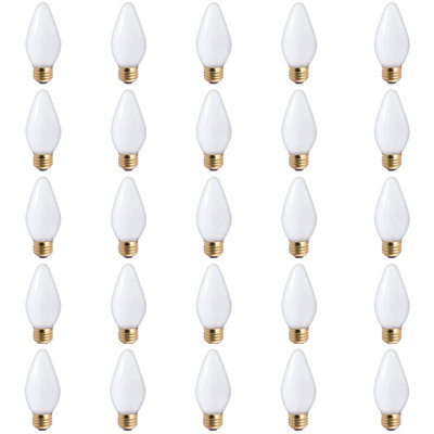 Ampoule à incandescence f15 de 25 watts, ampoule à intensité variable, (2700k) e26/moyen (standard) de base