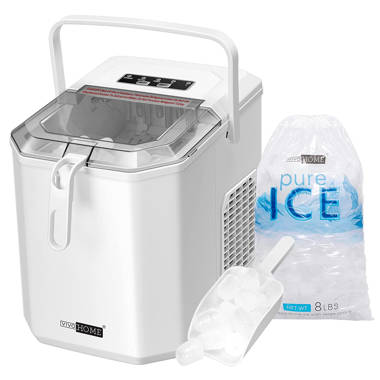 Thermostar Tsicebnhsc26sl 26-Pound Automatic Self-Cleaning Portable Countertop Ice Maker Machine, Silver