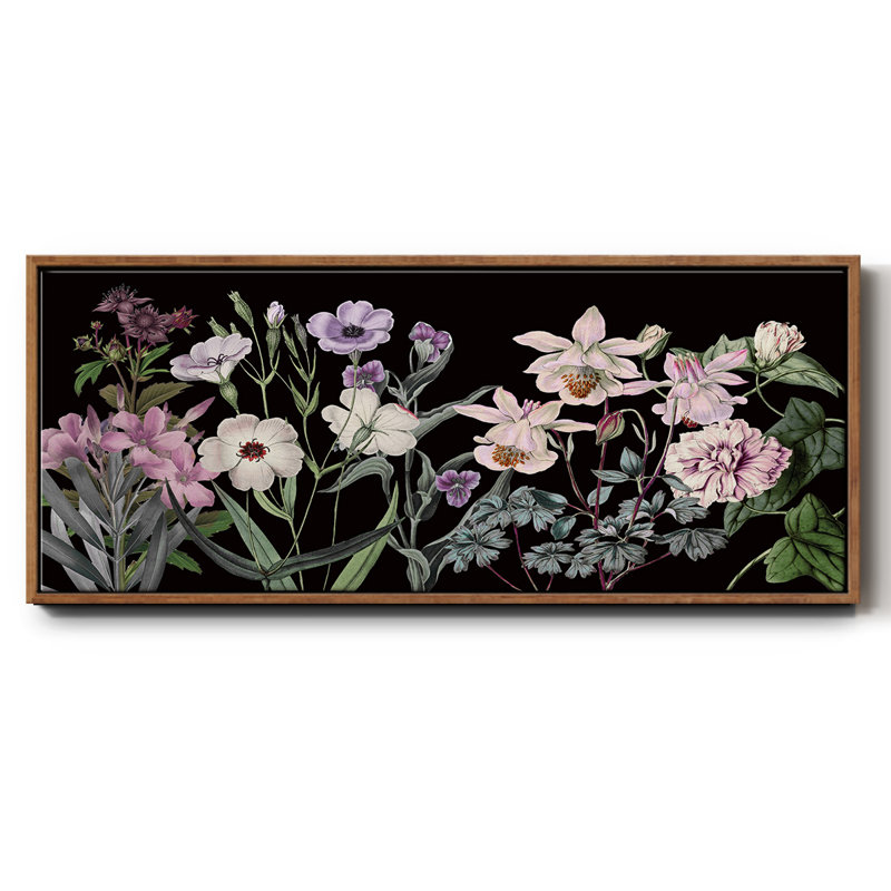 Garden Array- Framed Canvas, 24" H x 60" W