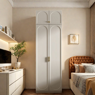 Garde-robe moderne simple de couleur unie