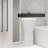 34.25" Tall White Solid Surface Circular Pedestal Bathroom Sink