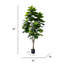 Grand figuier artificiel 90 po en pot