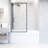 Meridian 34" W x 62" H Fixed Framed Bathtub Screen with 3/8" Glass-75220470