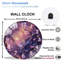 Horloge murale en cristal 12 po