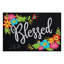Tapis d'extérieur antidérapant Destainy Floral Blessed 27 po x 18 po-292720012
