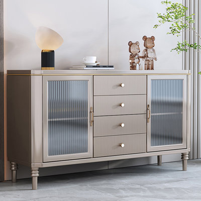 Light luxury solid wood simple storage cabinet