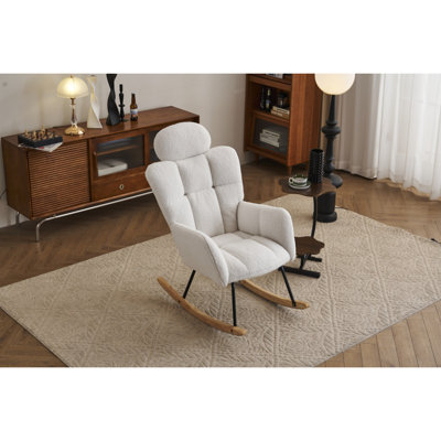 Fauteuil oscillant rembourré Teddy