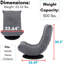 Fauteuil de jeu pivotant à 360 ° BirdRock Home, gris