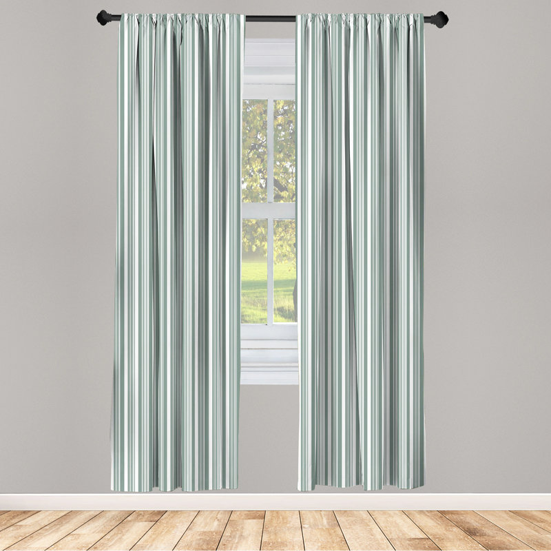Abstract Semi-Sheer Rod Pocket Sliding Panel, 28" x 95"