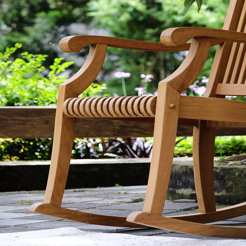 Danni Argon 2 - Person Teak Seating Group with Cushions, Natural, 18"