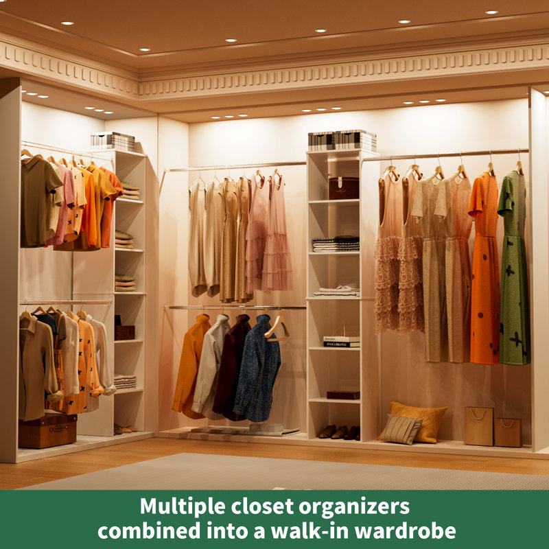 Système de placard Closet Tower, H 82,2 po x l 17 po x P 14,5 po, Blanc