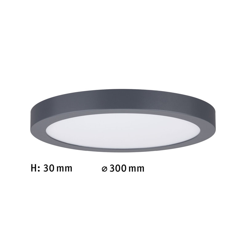Flush Mount, Dark Grey