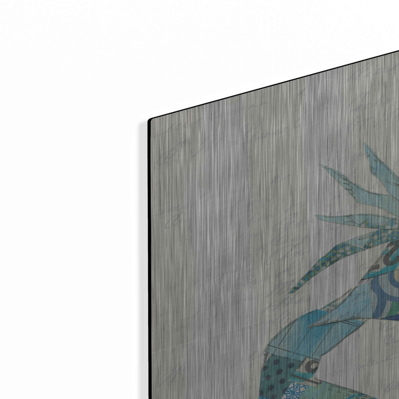 Art luxueux en métal «In The Ocean II» par Courtney Prahl «In The Ocean II» par Courtney Prahl, H 24 po x l 36 po
