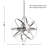 Kaston 9-Light 22” Wide Sphere Pendant Chandelier-109594257
