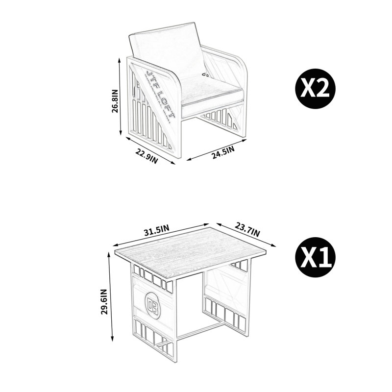 Meuble modulaire de style industriel