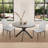 Cappelletti Round Steel Pedestal Dining Table Set-810087414-868054042